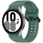 Dây đồng hồ silicone tháo nhanh nút Diplopore, dành cho Samsung Galaxy Watch 4 40 / 44mm, dành cho Samsung Galaxy Watch 4 Classic 42 / 46mm