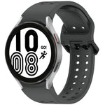 Dây đồng hồ silicone tháo nhanh nút Diplopore, dành cho Samsung Galaxy Watch 4 40 / 44mm, dành cho Samsung Galaxy Watch 4 Classic 42 / 46mm
