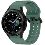 Dây đồng hồ silicone tháo nhanh nút Diplopore, dành cho Samsung Galaxy Watch 4 40 / 44mm, dành cho Samsung Galaxy Watch 4 Classic 42 / 46mm