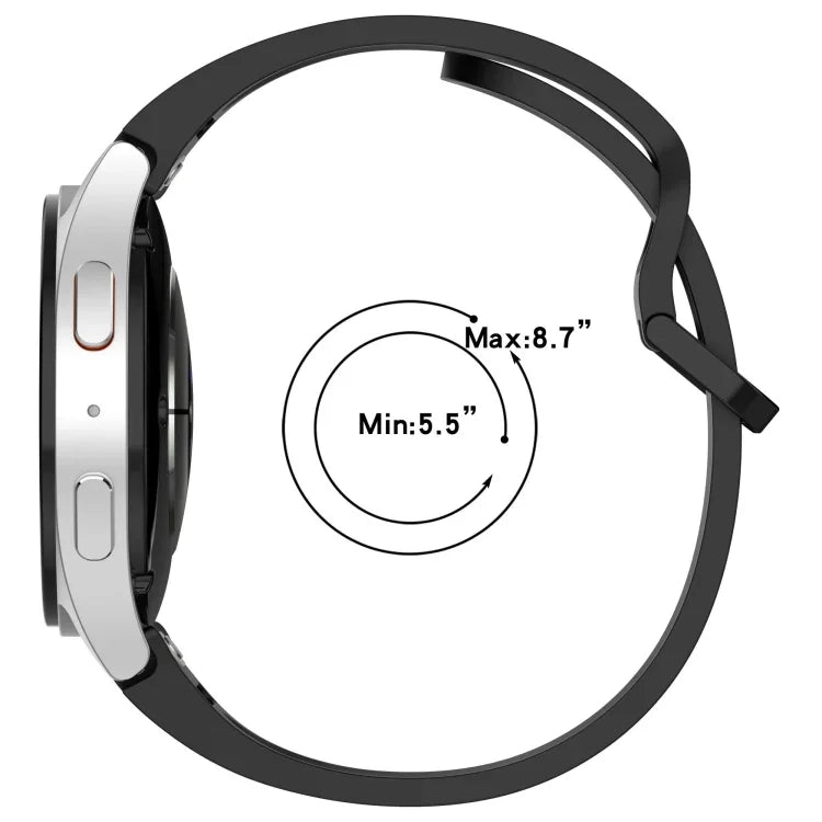 Dây đồng hồ silicone tháo nhanh nút Diplopore, dành cho Samsung Galaxy Watch 4 40 / 44mm, dành cho Samsung Galaxy Watch 4 Classic 42 / 46mm