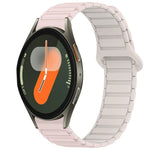 Dây đồng hồ silicone khóa nam châm hai màu, Dành cho Samsung Galaxy Watch 7 40 / 44mm