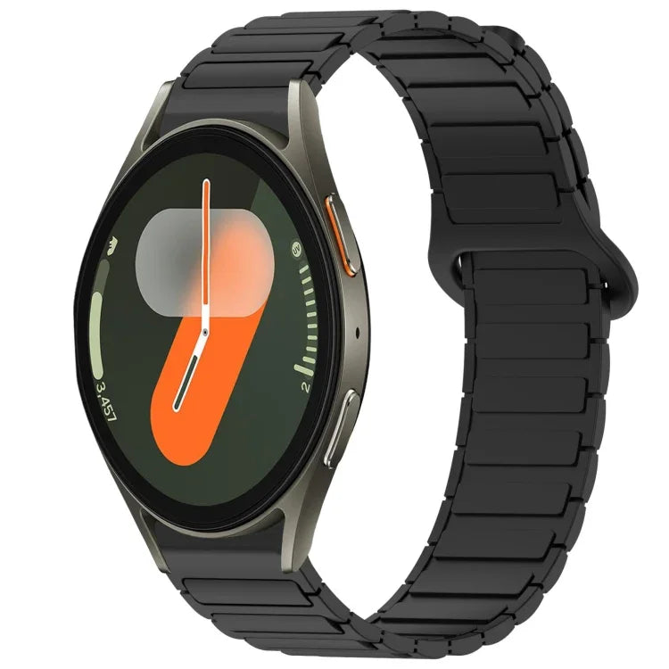 Dây đồng hồ silicone khóa nam châm hai màu, Dành cho Samsung Galaxy Watch 7 40 / 44mm