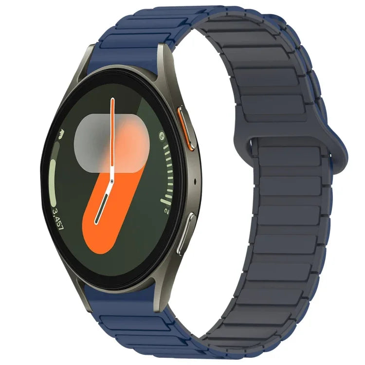 Dây đồng hồ silicone khóa nam châm hai màu, Dành cho Samsung Galaxy Watch 7 40 / 44mm