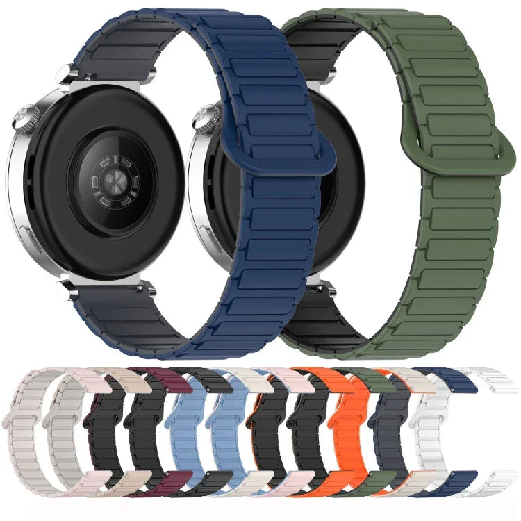 Dây đồng hồ silicone khóa nam châm hai màu, Dành cho Samsung Galaxy Watch 7 40 / 44mm