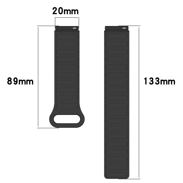 Dây đồng hồ silicone khóa nam châm hai màu, Dành cho Samsung Galaxy Watch 7 40 / 44mm