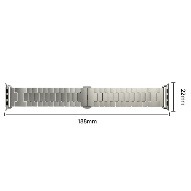 Dây đồng hồ kim loại hợp kim titan, Dành cho Apple Watch 46mm / 49mm / 45mm / 44mm, Dành cho Apple Watch 42mm / 41mm / 40mm / 38mm