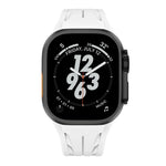 Dây đồng hồ silicone khóa bướm màu đen bằng thép không gỉ Tailor, dành cho Apple Watch 44mm / 45mm / 46mm / 49mm