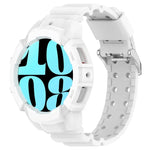 Bộ dây đồng hồ silicone Armor kèm ốp đồng hồ, Dành cho Samsung Galaxy Watch 7 44mm, Dành cho Samsung Galaxy Watch 7 40mm