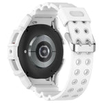 Bộ dây đồng hồ silicone Armor kèm ốp đồng hồ, Dành cho Samsung Galaxy Watch 7 44mm, Dành cho Samsung Galaxy Watch 7 40mm