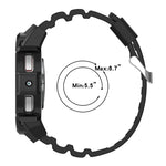 Bộ dây đồng hồ silicone Armor kèm ốp đồng hồ, Dành cho Samsung Galaxy Watch 7 44mm, Dành cho Samsung Galaxy Watch 7 40mm