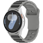 Two Color I-Shaped Silicone Watch Band, For Samsung Galaxy Watch 20mm, For Samsung Galaxy Watch 22mm