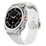 Dây đồng hồ silicone khóa bạc kết nối titan, Dành cho Samsung Galaxy Watch Ultra 47mm / Ultra 2025