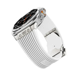 Dây đồng hồ silicone khóa bạc kết nối titan, Dành cho Samsung Galaxy Watch Ultra 47mm / Ultra 2025