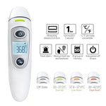 Nhiệt kế cơ thể RZ8810, nhiệt kế tai LED hiển thị kỹ thuật số IR, nhiệt kế hồng ngoại y tế cho bé sốt