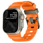Dây đồng hồ silicone khóa xám Wild Path dày, dành cho Apple Watch 46mm / 49mm / 45mm / 44mm