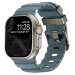 Dây đồng hồ silicone khóa xám Wild Path dày, dành cho Apple Watch 46mm / 49mm / 45mm / 44mm