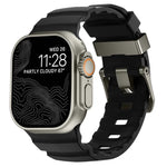 Dây đồng hồ silicone khóa xám Wild Path dày, dành cho Apple Watch 46mm / 49mm / 45mm / 44mm