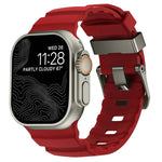 Dây đồng hồ silicone khóa xám Wild Path dày, dành cho Apple Watch 46mm / 49mm / 45mm / 44mm