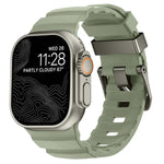 Dây đồng hồ silicone khóa xám Wild Path dày, dành cho Apple Watch 46mm / 49mm / 45mm / 44mm