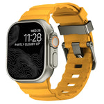 Dây đồng hồ silicone khóa xám Wild Path dày, dành cho Apple Watch 46mm / 49mm / 45mm / 44mm