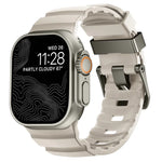 Dây đồng hồ silicone khóa xám Wild Path dày, dành cho Apple Watch 46mm / 49mm / 45mm / 44mm