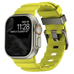 Dây đồng hồ silicone khóa xám Wild Path dày, dành cho Apple Watch 46mm / 49mm / 45mm / 44mm