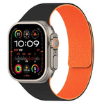 Dây đồng hồ silicone từ tính họa tiết vân quả vải, dành cho Apple Watch 46mm / 49mm / 45mm / 44mm, dành cho Apple Watch 42mm / 41mm / 40mm / 38mm