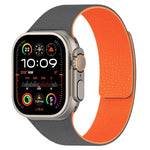 Dây đồng hồ silicone từ tính họa tiết vân quả vải, dành cho Apple Watch 46mm / 49mm / 45mm / 44mm, dành cho Apple Watch 42mm / 41mm / 40mm / 38mm