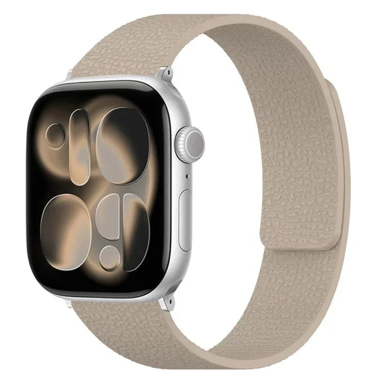 Dây đồng hồ silicone từ tính họa tiết vân quả vải, dành cho Apple Watch 46mm / 49mm / 45mm / 44mm, dành cho Apple Watch 42mm / 41mm / 40mm / 38mm