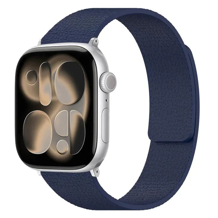Dây đồng hồ silicone từ tính họa tiết vân quả vải, dành cho Apple Watch 46mm / 49mm / 45mm / 44mm, dành cho Apple Watch 42mm / 41mm / 40mm / 38mm