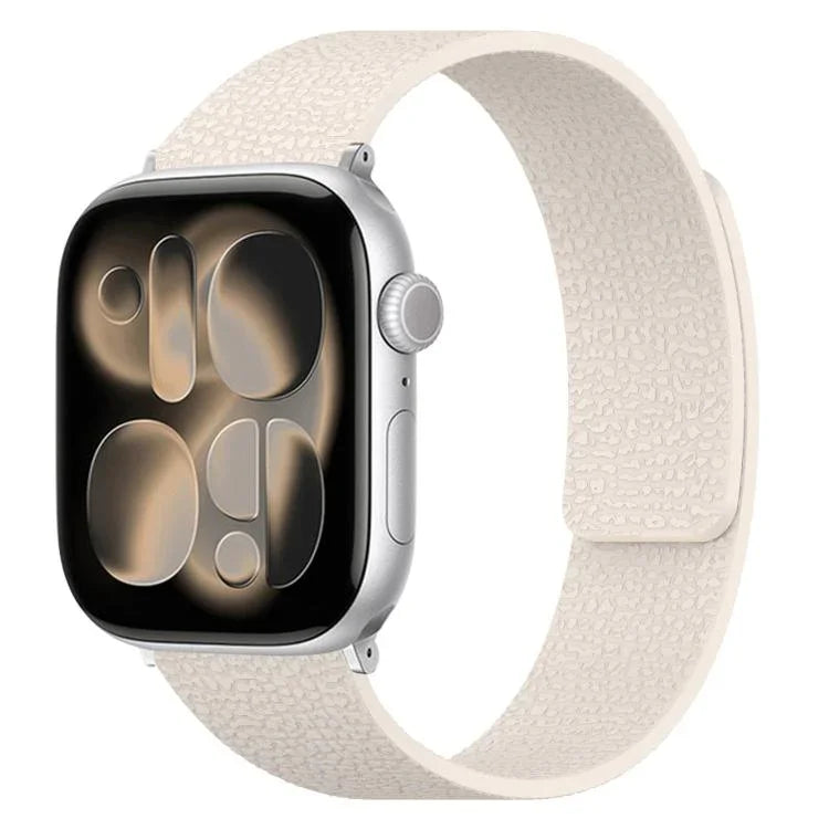 Dây đồng hồ silicone từ tính họa tiết vân quả vải, dành cho Apple Watch 46mm / 49mm / 45mm / 44mm, dành cho Apple Watch 42mm / 41mm / 40mm / 38mm