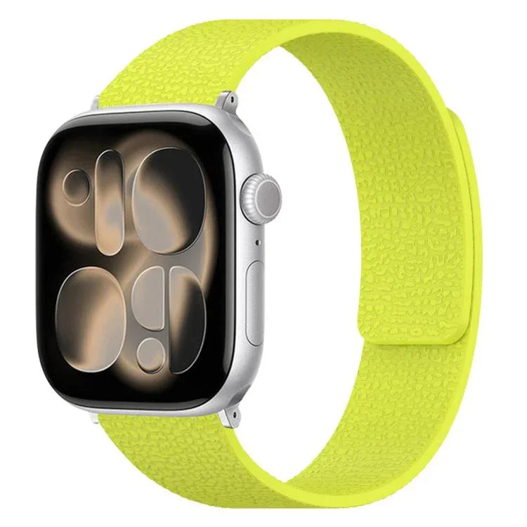 Dây đồng hồ silicone từ tính họa tiết vân quả vải, dành cho Apple Watch 46mm / 49mm / 45mm / 44mm, dành cho Apple Watch 42mm / 41mm / 40mm / 38mm