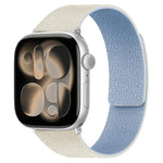 Dây đồng hồ silicone từ tính họa tiết vân quả vải, dành cho Apple Watch 46mm / 49mm / 45mm / 44mm, dành cho Apple Watch 42mm / 41mm / 40mm / 38mm