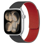 Dây đồng hồ silicone từ tính họa tiết vân quả vải, dành cho Apple Watch 46mm / 49mm / 45mm / 44mm, dành cho Apple Watch 42mm / 41mm / 40mm / 38mm