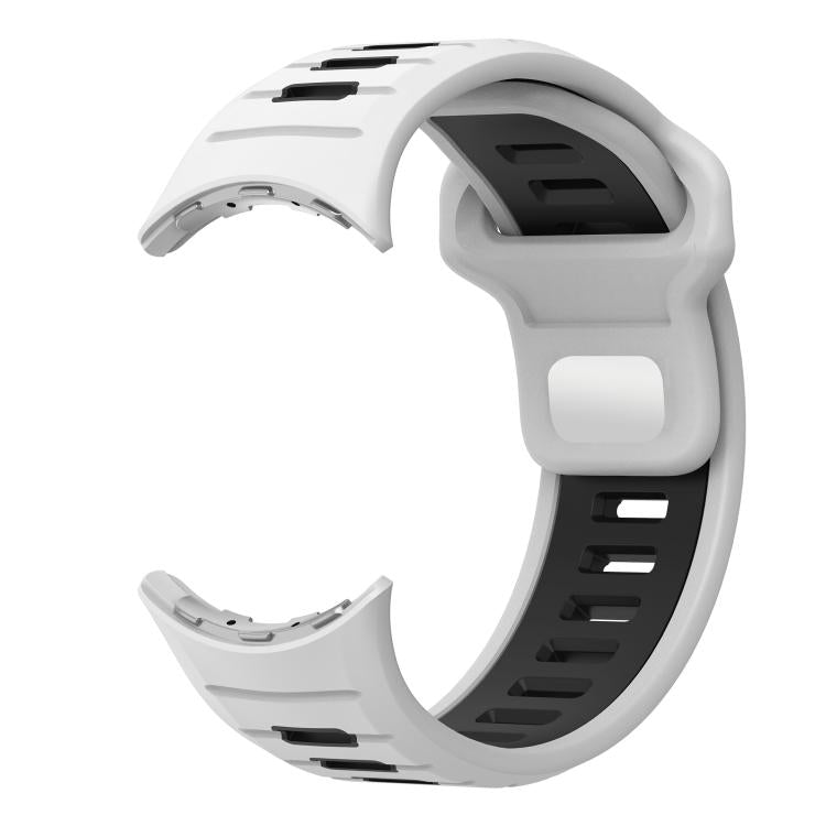 Two Color Reverse Buckle Silicone Watch Band, For Google Pixel Watch 4 / Watch 3 45mm
