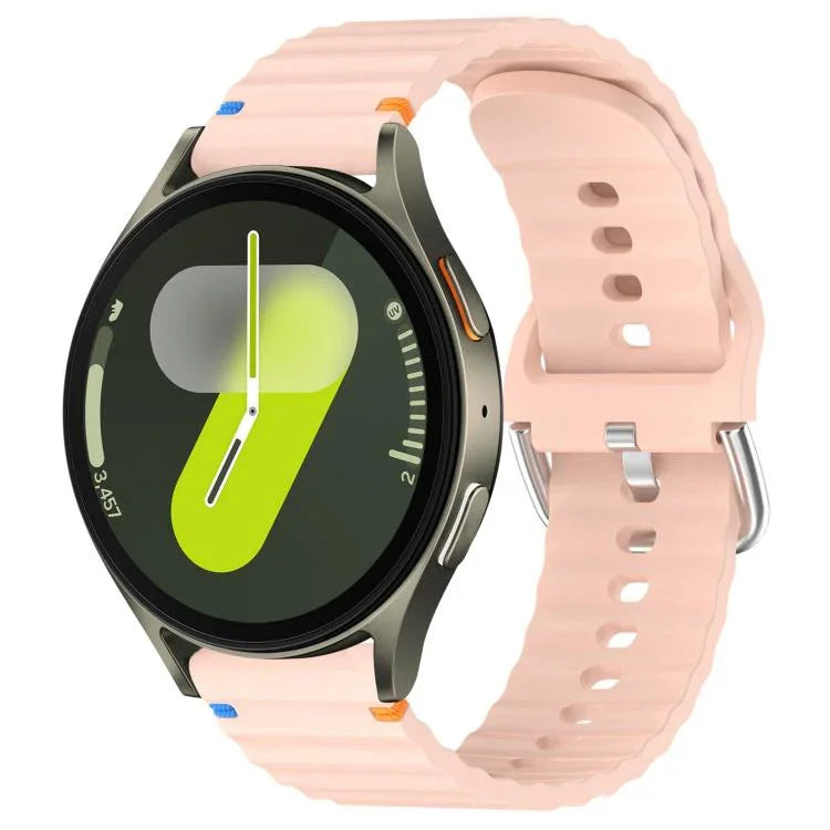 Dây đồng hồ silicone vân sóng khâu 20mm, Dành cho Samsung Galaxy Watch 7 40 / 44mm