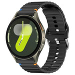 Dây đồng hồ silicone vân sóng khâu 20mm, Dành cho Samsung Galaxy Watch 7 40 / 44mm
