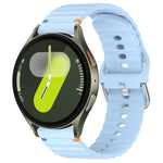 Dây đồng hồ silicone vân sóng khâu 20mm, Dành cho Samsung Galaxy Watch 7 40 / 44mm