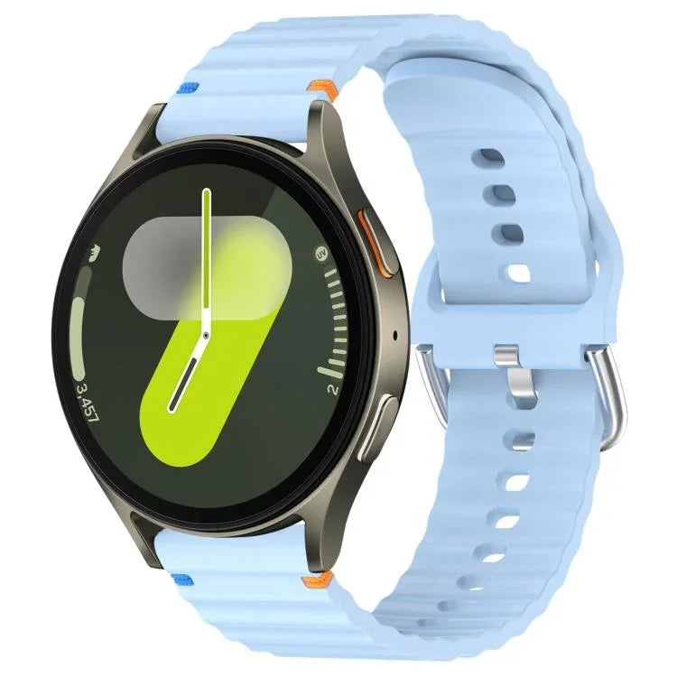 Dây đồng hồ silicone vân sóng khâu 20mm, Dành cho Samsung Galaxy Watch 7 40 / 44mm