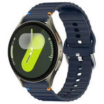 Dây đồng hồ silicone vân sóng khâu 20mm, Dành cho Samsung Galaxy Watch 7 40 / 44mm