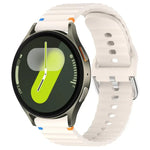 Dây đồng hồ silicone vân sóng khâu 20mm, Dành cho Samsung Galaxy Watch 7 40 / 44mm