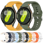 Dây đồng hồ silicone vân sóng khâu 20mm, Dành cho Samsung Galaxy Watch 7 40 / 44mm