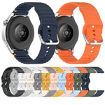Dây đồng hồ silicone vân sóng khâu 20mm, Dành cho Samsung Galaxy Watch 7 40 / 44mm