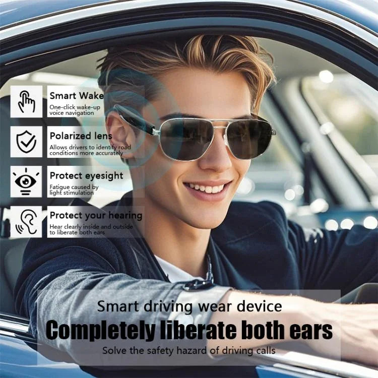 Kính thông minh GS02, hỗ trợ trợ lý giọng nói / gọi Bluetooth / chụp ảnh điều khiển từ xa