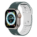 Dây đồng hồ silicone hai tông màu, Dành cho Apple Watch 46mm / 49mm / 45mm / 44mm, Dành cho Apple Watch 42mm / 41mm / 40mm / 38mm