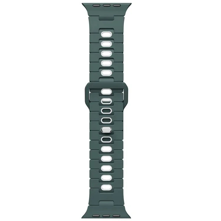 Dây đồng hồ silicone hai tông màu, Dành cho Apple Watch 46mm / 49mm / 45mm / 44mm, Dành cho Apple Watch 42mm / 41mm / 40mm / 38mm