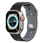 Dây đồng hồ silicone hai tông màu, Dành cho Apple Watch 46mm / 49mm / 45mm / 44mm, Dành cho Apple Watch 42mm / 41mm / 40mm / 38mm