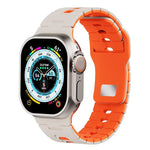Dây đồng hồ silicone hai tông màu, Dành cho Apple Watch 46mm / 49mm / 45mm / 44mm, Dành cho Apple Watch 42mm / 41mm / 40mm / 38mm