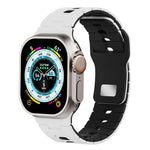 Dây đồng hồ silicone hai tông màu, Dành cho Apple Watch 46mm / 49mm / 45mm / 44mm, Dành cho Apple Watch 42mm / 41mm / 40mm / 38mm