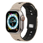 Dây đồng hồ silicone hai tông màu, Dành cho Apple Watch 46mm / 49mm / 45mm / 44mm, Dành cho Apple Watch 42mm / 41mm / 40mm / 38mm